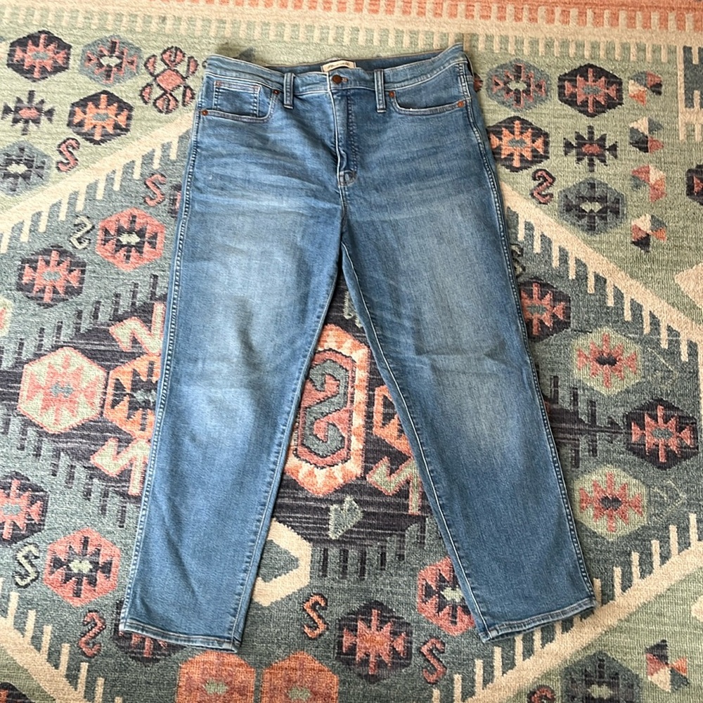 Madewell stovepipe jeans in size 32